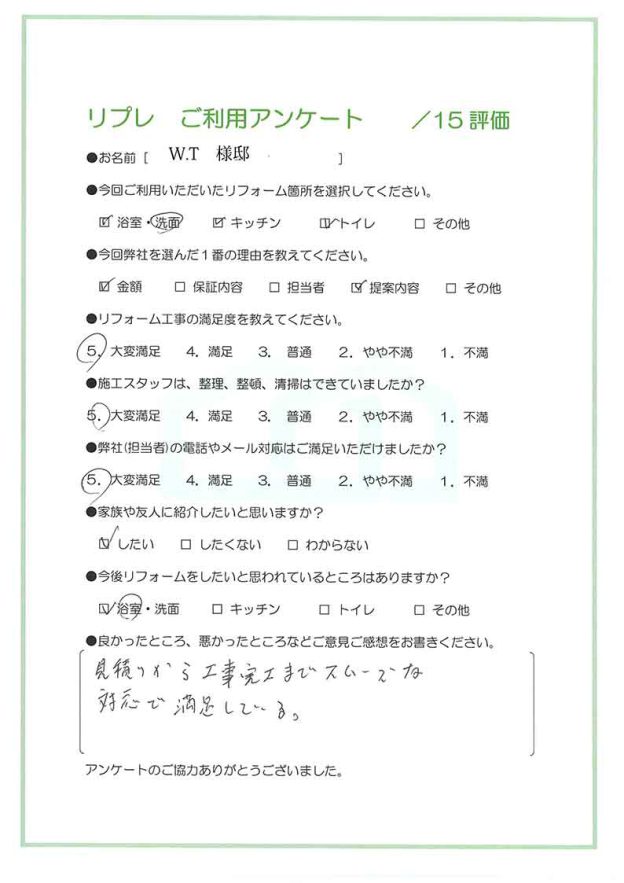 水回りリフォーム