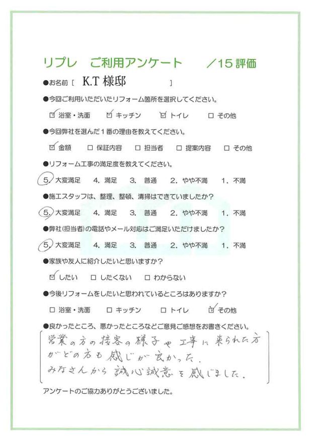 水回りリフォーム