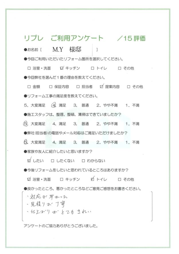 キッチンリフォーム